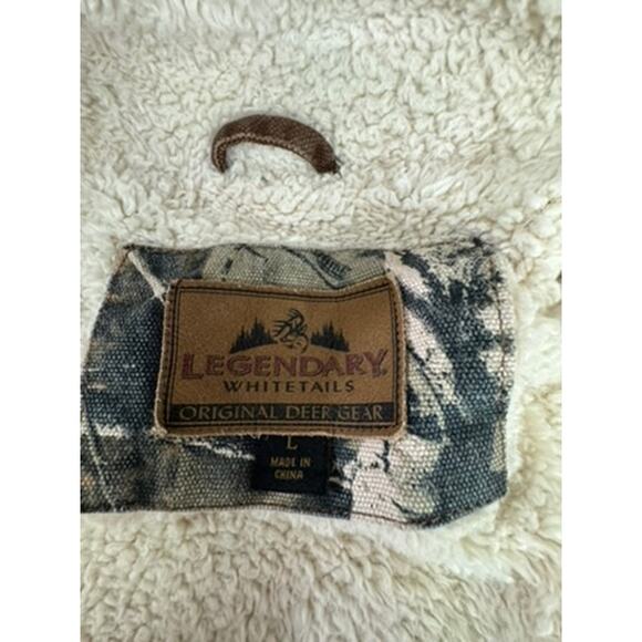 "Legendary" Womens Brown Zip CHore Coat Vintage Y2K SZ L Western Sherpa Lined - Picture 8 of 13